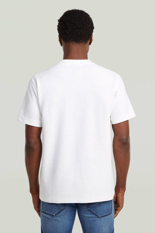G-Star RAW True Regular Structured T-Shirt Wit Heren - Foto 3