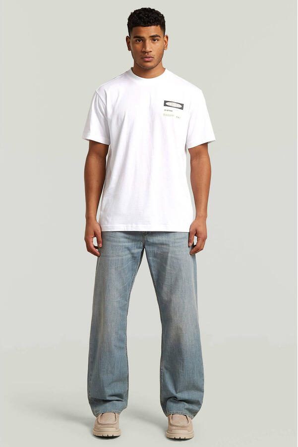 G-Star RAW Box Globe Graphic T-Shirt Wit Heren - Foto 2