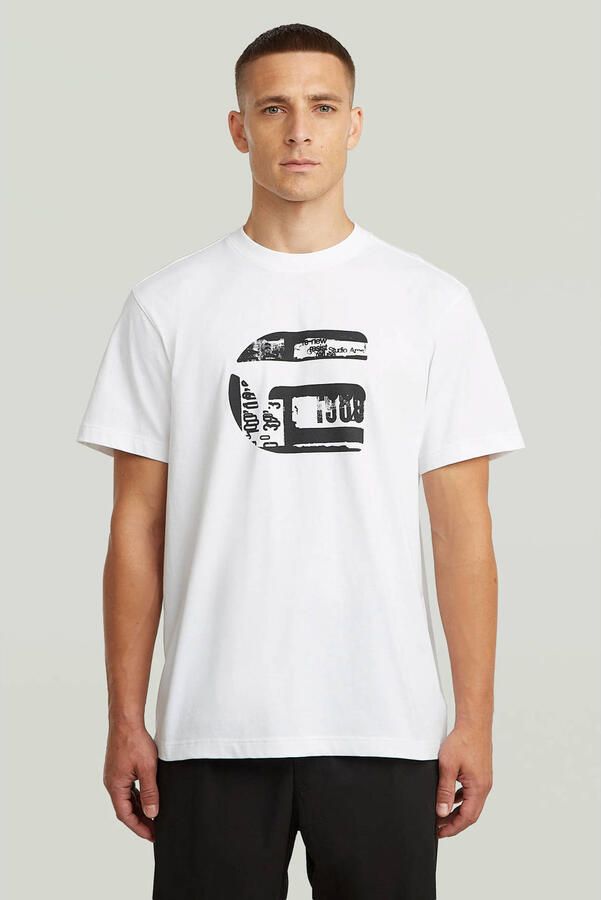G-Star Raw Regular fit T-shirt met logoprint Model 'icon'