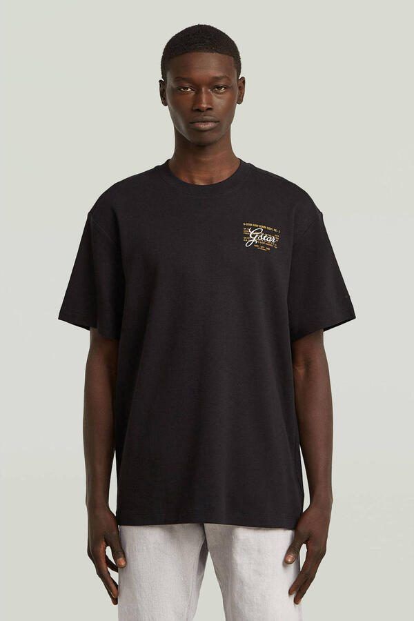 G-Star RAW Script T-Shirt Zwart Heren