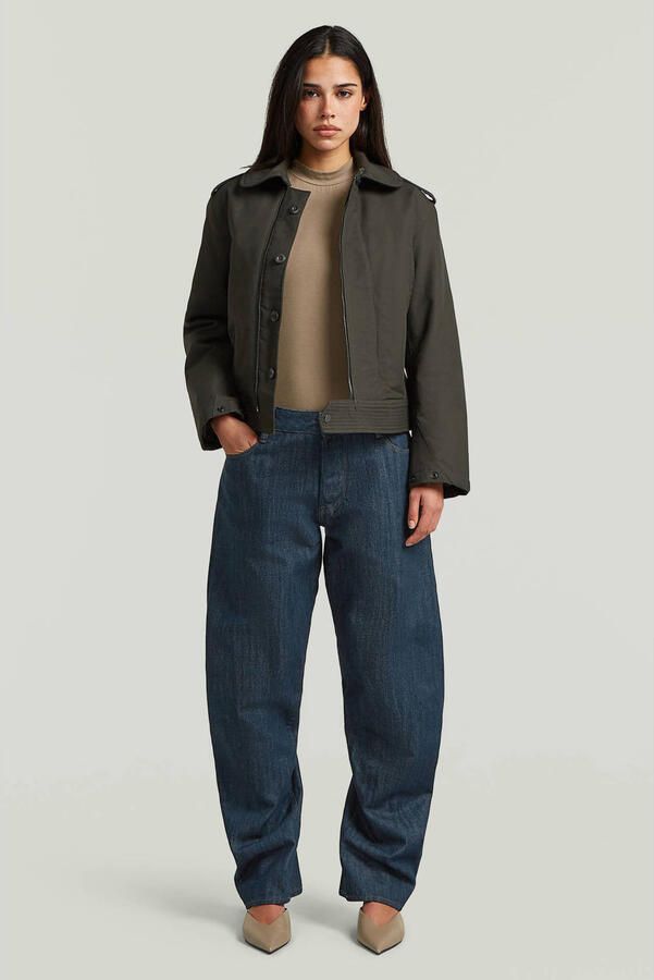 G-STAR regular waist barrel jeans donkerblauw