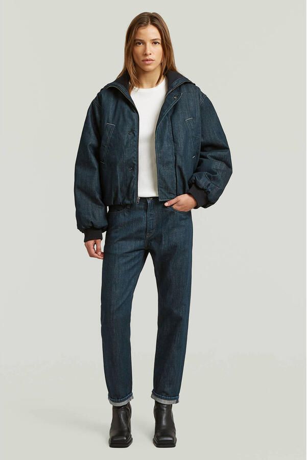 G-STAR regular waist straight leg jeans donkerblauw - Foto 2