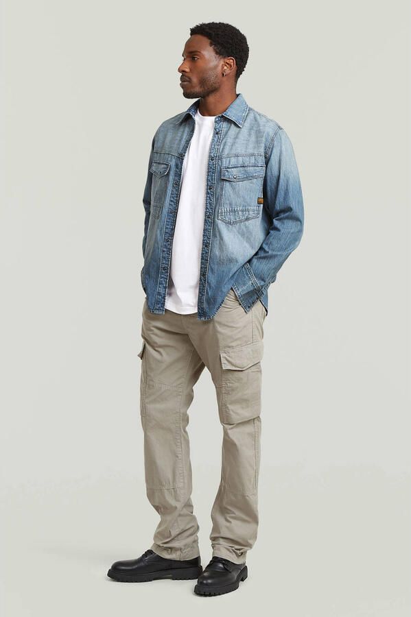 G-Star Raw Straight fit Cargobroek met achterzakken - Foto 3