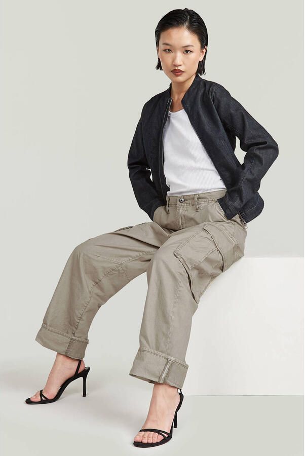 G-Star RAW 3D Boyfriend Cargobroek Beige Dames - Foto 2