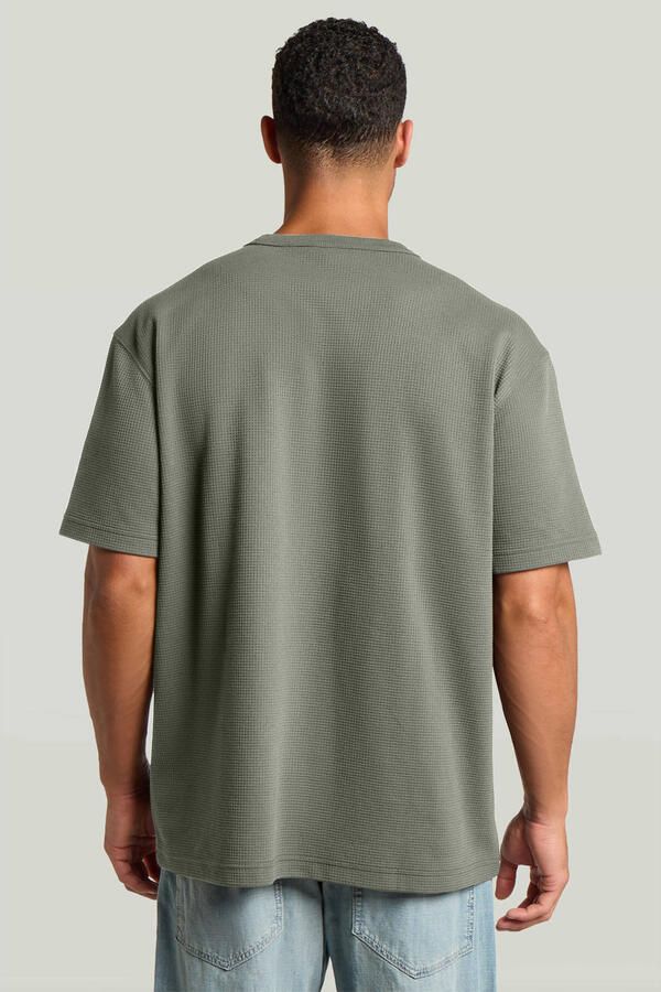 G-Star RAW Relaxed Textured T-Shirt Groen Heren - Foto 3