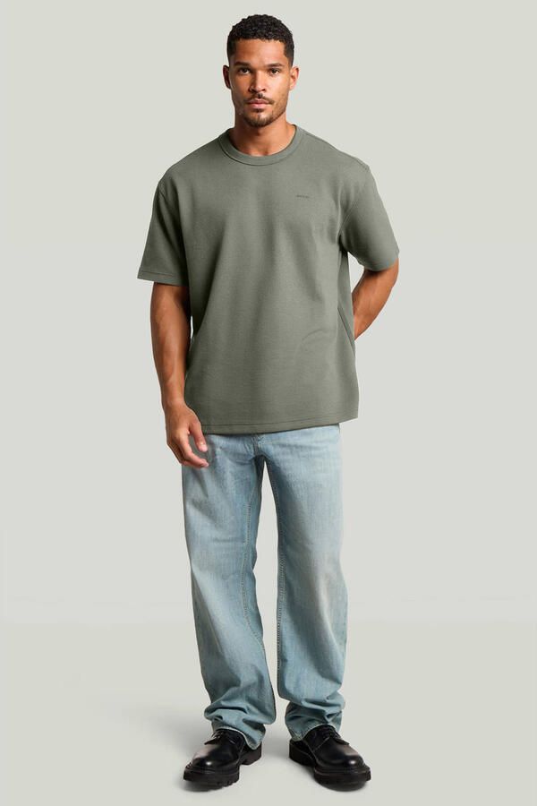 G-Star RAW Relaxed Textured T-Shirt Groen Heren - Foto 4