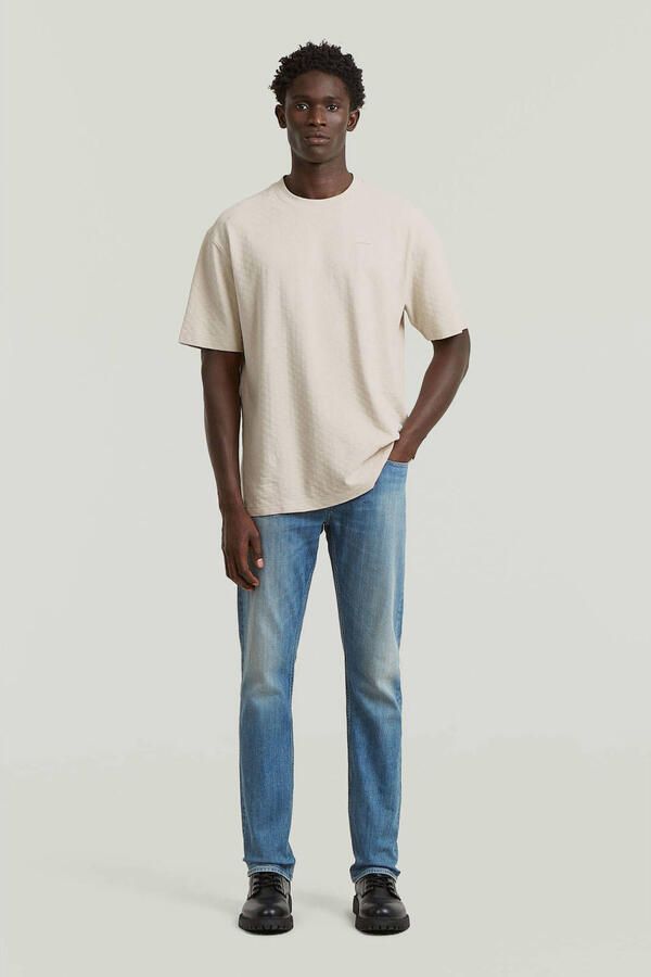 G-STAR RAW Heren Polo's & T-shirts Structured Relaxed Base R T Beige - Foto 7
