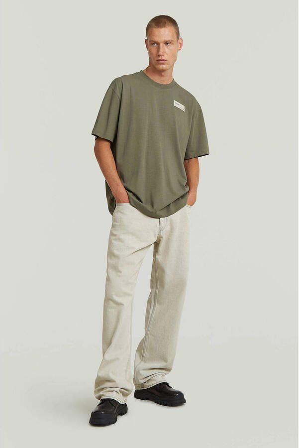 G-Star RAW HB Badge Relaxed T-Shirt Bruin Heren - Foto 3