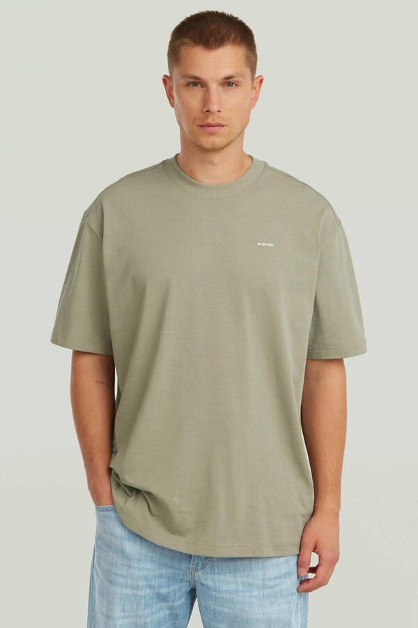 G-Star RAW Back Graphic Relaxed T-shirt Groen Heren