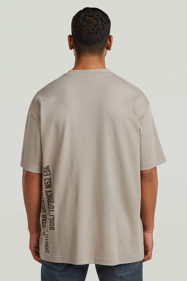 G-Star RAW Stencil Relaxed T-Shirt Beige Heren - Foto 3