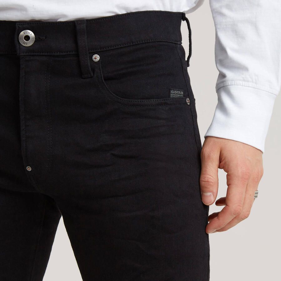 G-Star Zwarte Skinny Jeans Superstretch Elto Nero Black Heren