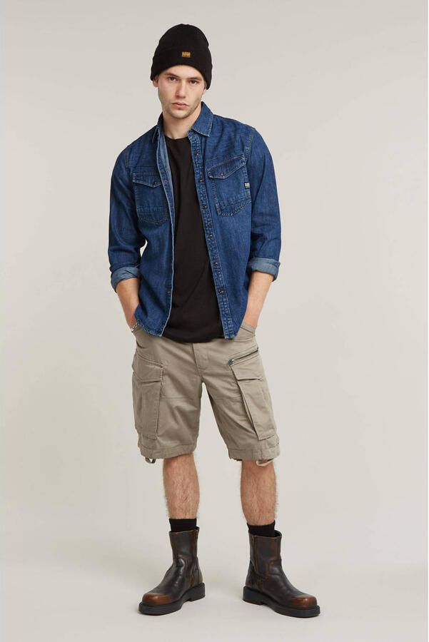 G-Star Raw Korte regular fit cargobroek met ritszak model 'ROVIC'
