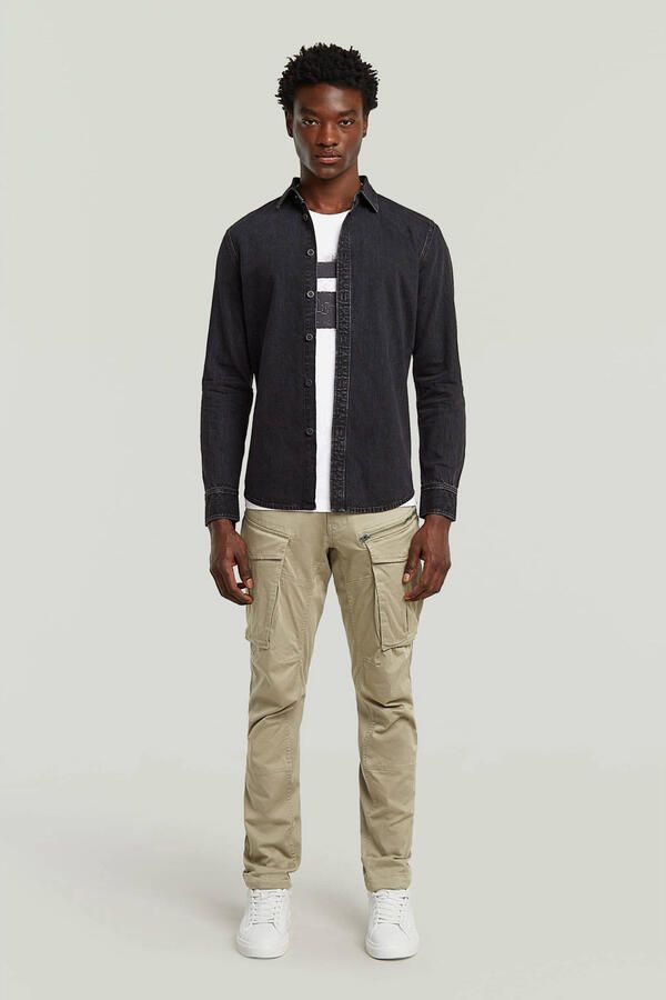 G-Star Raw Straight tapered fit cargobroek met stretch model 'Rovic' - Foto 4