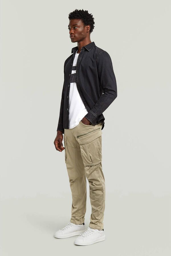 G-Star Raw Straight tapered fit cargobroek met stretch model 'Rovic' - Foto 6