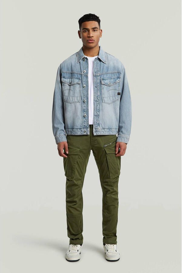 G-STAR Rovic zip 3d regular fit cargobroek met katoen 6059 dk bronze green - Foto 8