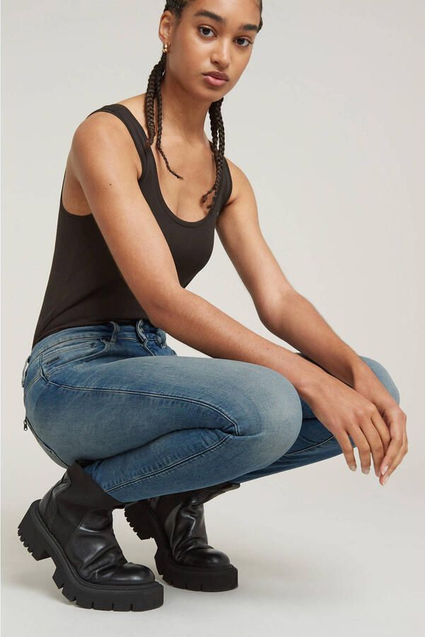 G-Star RAW Skinny fit jeans Midge Zip Mid Skinny met ritszakken achter