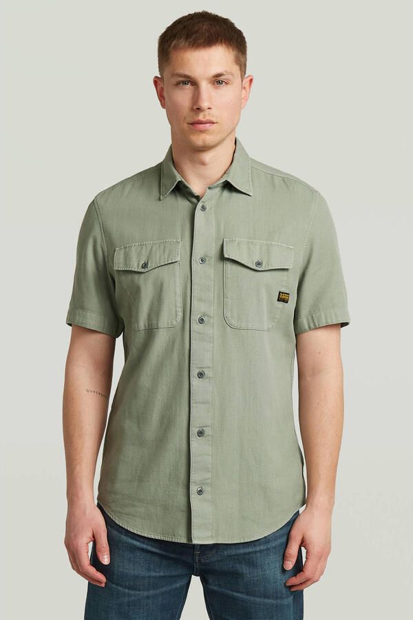 G-Star RAW Marine Slim Overhemd Groen Heren