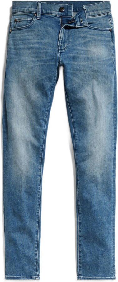 G-Star Raw slim fit jeans faded cascade Blauw Jongens Stretchdenim Effen 116