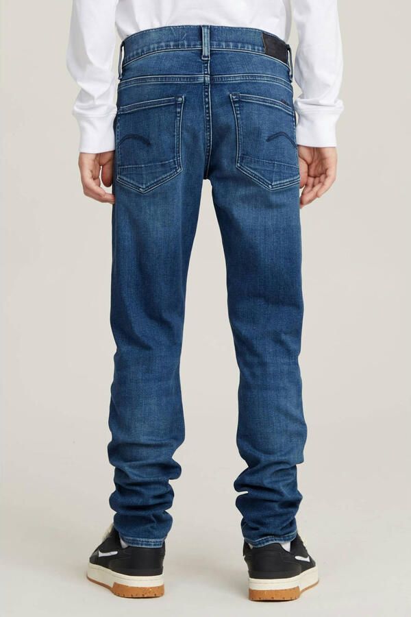 G-Star RAW Jongens 3301 Slim Jeans Midden blauw jongens