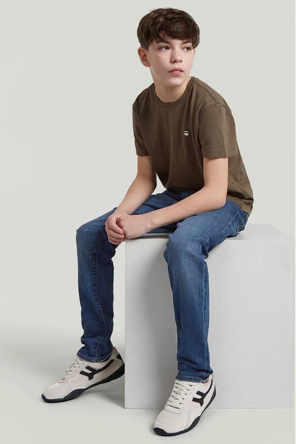 G-STAR slim fit jeans mediumblauw Jongens Denim Effen - Foto 2
