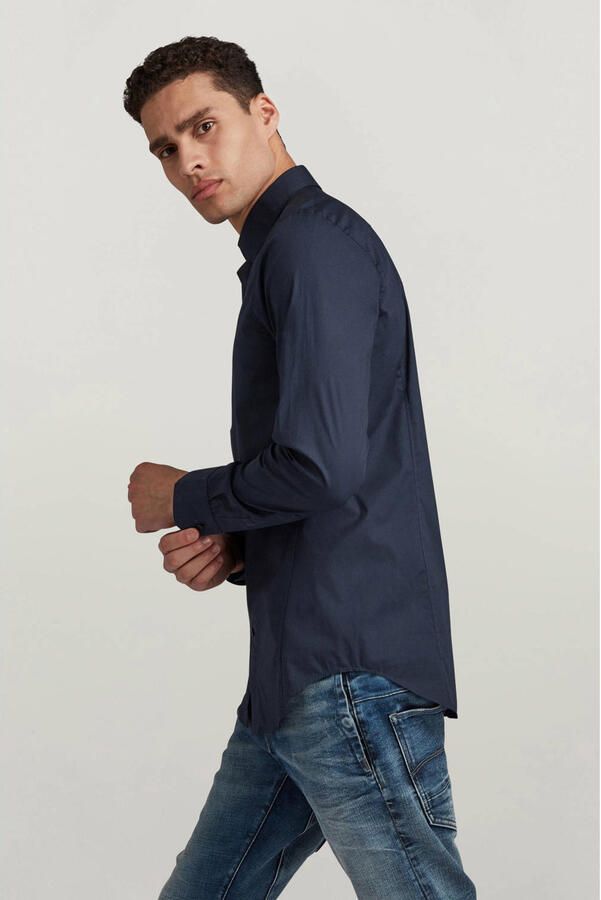G-Star Overhemd met lange mouwen Dressed super slim Blauw Heren - Foto 2