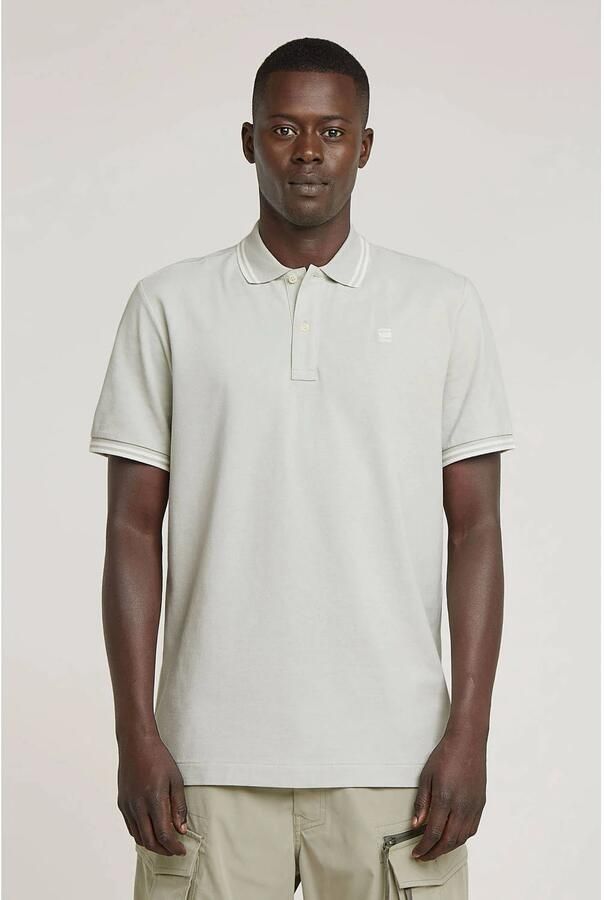 G-Star RAW Dunda Slim Stripe Polo Grijs Heren - Foto 3