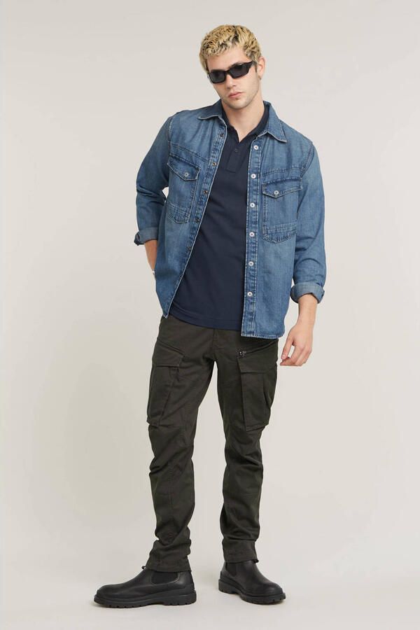 G-STAR RAW Heren Polo's & T-shirts Dunda Slim Polo S s Donkerblauw - Foto 7