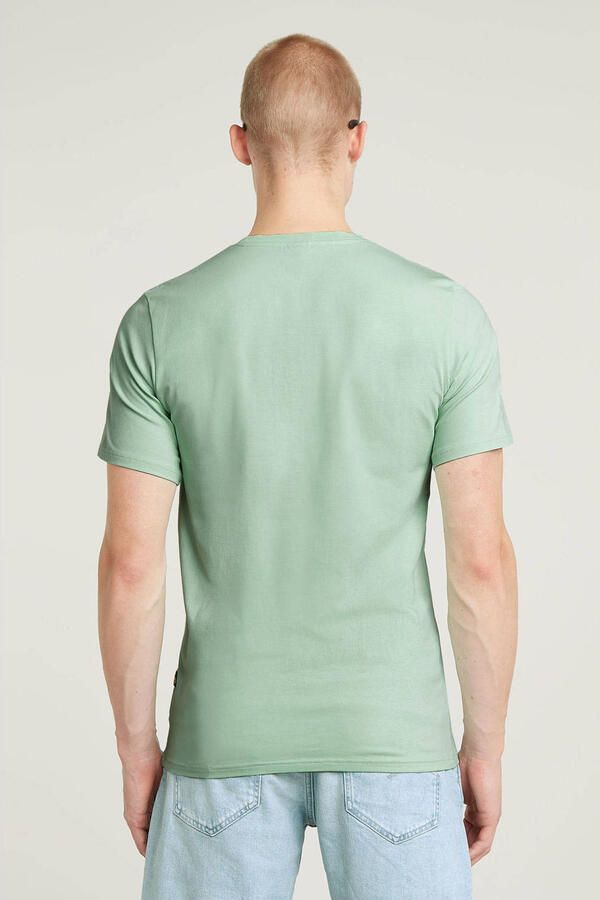 G-STAR RAW Heren Polo's & T-shirts Slim Base R T S s Groen - Foto 5