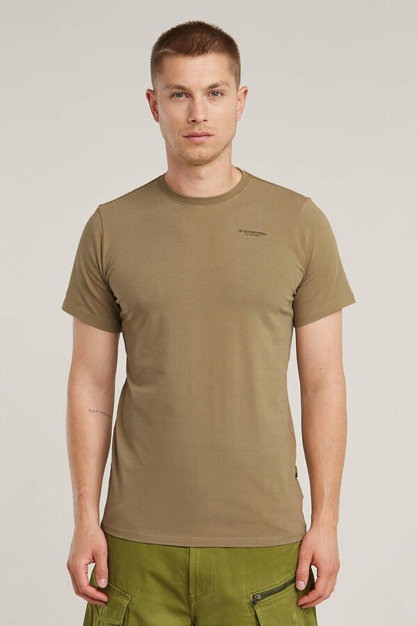 G-STAR RAW Heren Polo's & T-shirts Slim Base R T S s Khaki - Foto 7