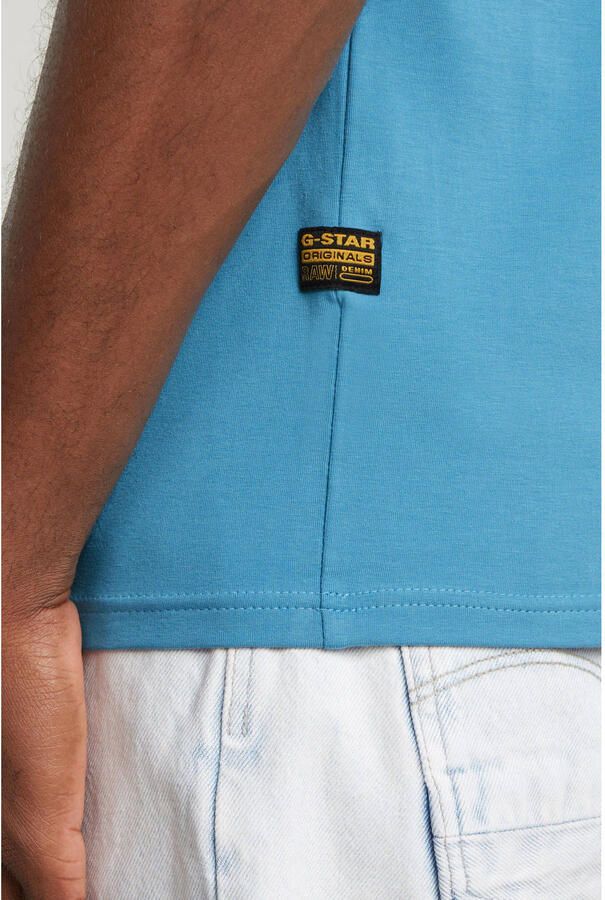 G-STAR RAW Heren Polo's & T-shirts Slim Base R T S s Blauw - Foto 6