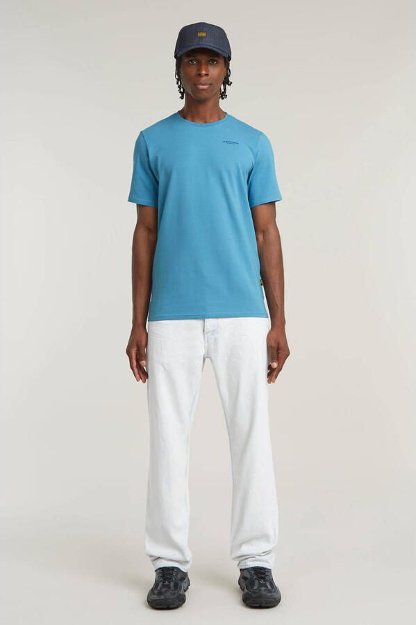 G-STAR RAW Heren Polo's & T-shirts Slim Base R T S s Blauw - Foto 5