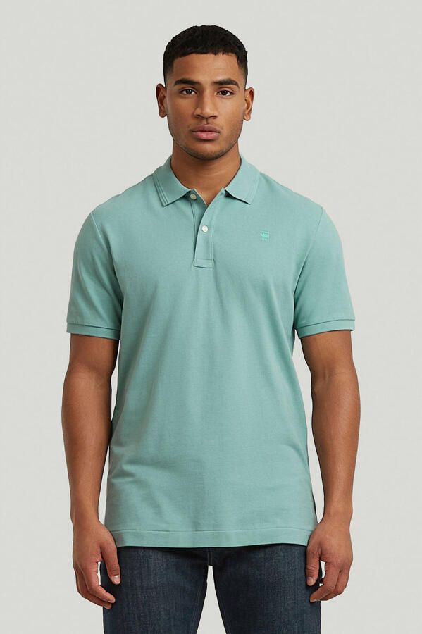 G-Star RAW Dunda Slim Polo Midden blauw Heren