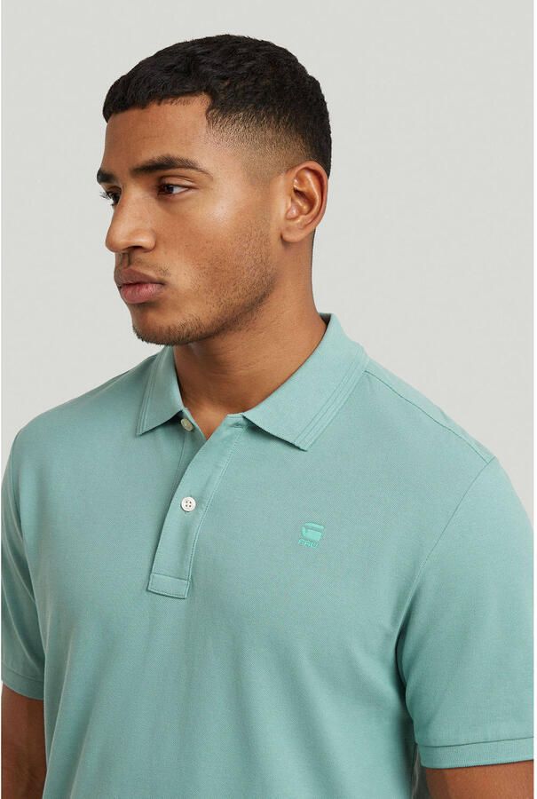 G-Star RAW Dunda Slim Polo Midden blauw Heren - Foto 3