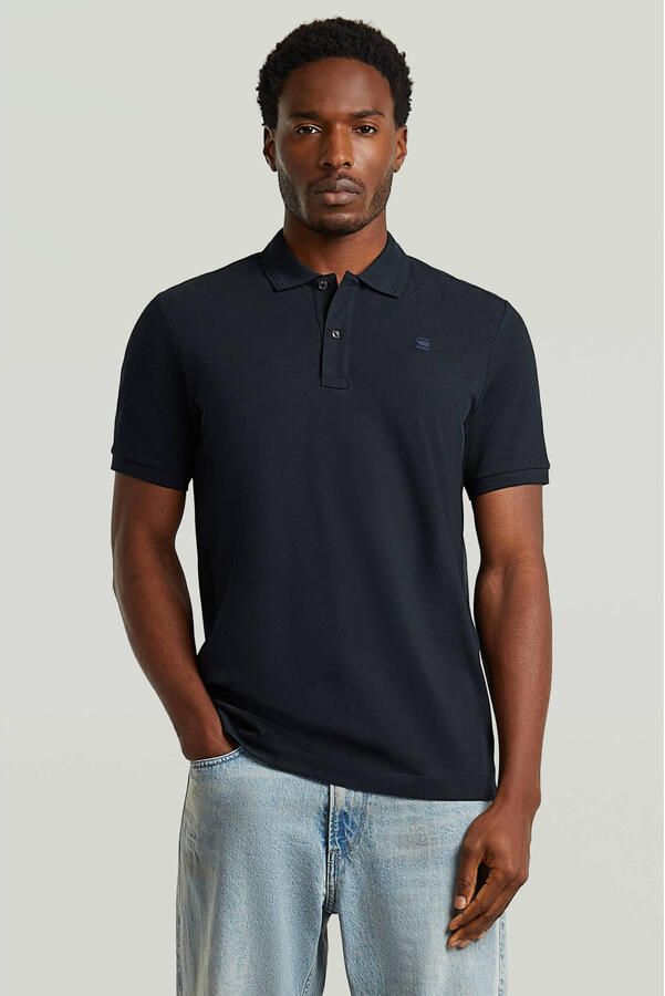 G-Star RAW Dunda Slim Polo Donkerblauw Heren