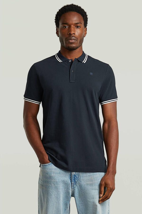G-Star Raw Slim fit poloshirt met gestikt logo model 'Dunda'
