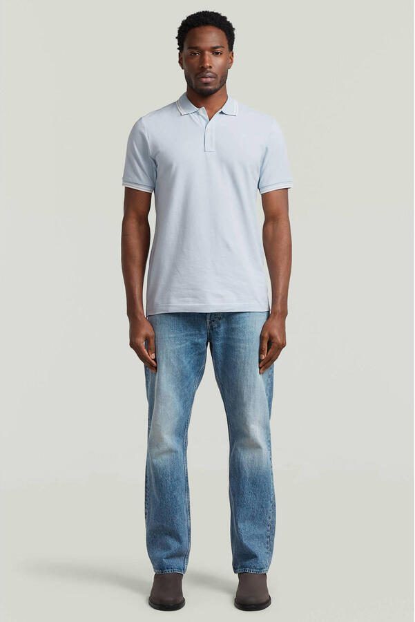 G-STAR slim polo lichtblauw - Foto 2