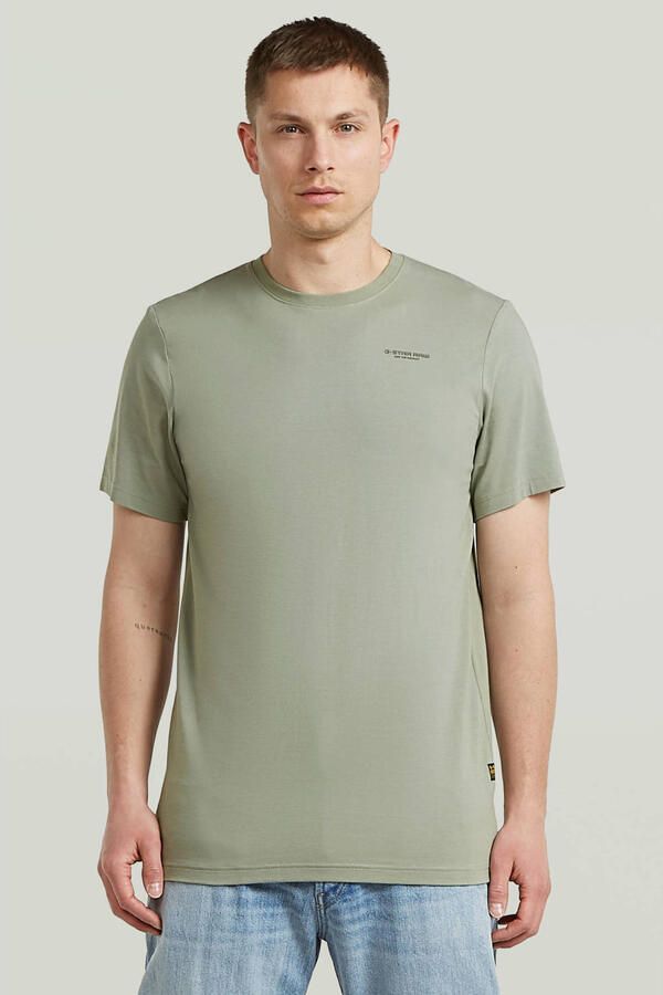 G-Star RAW Slim Base T-Shirt Groen Heren