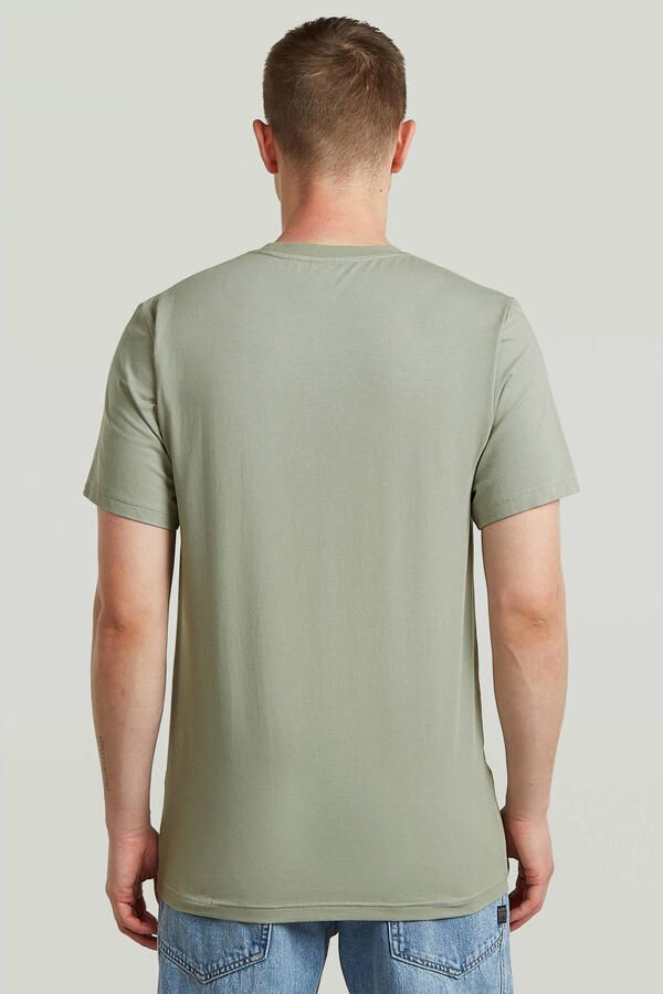 G-Star RAW Slim Base T-Shirt Groen Heren - Foto 2