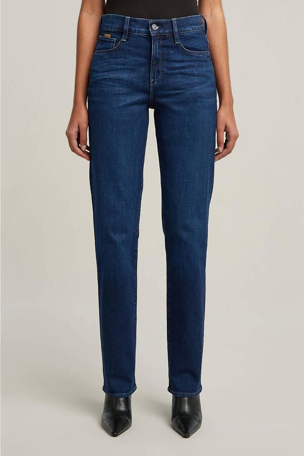 G-Star RAW Strace Straight Jeans Donkerblauw Dames