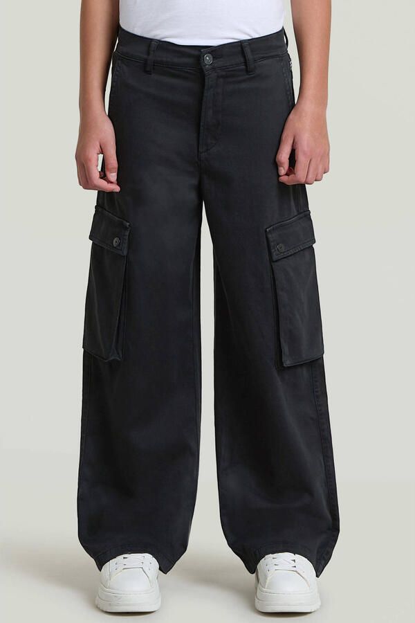 G-STAR straight leg cargobroek zwart