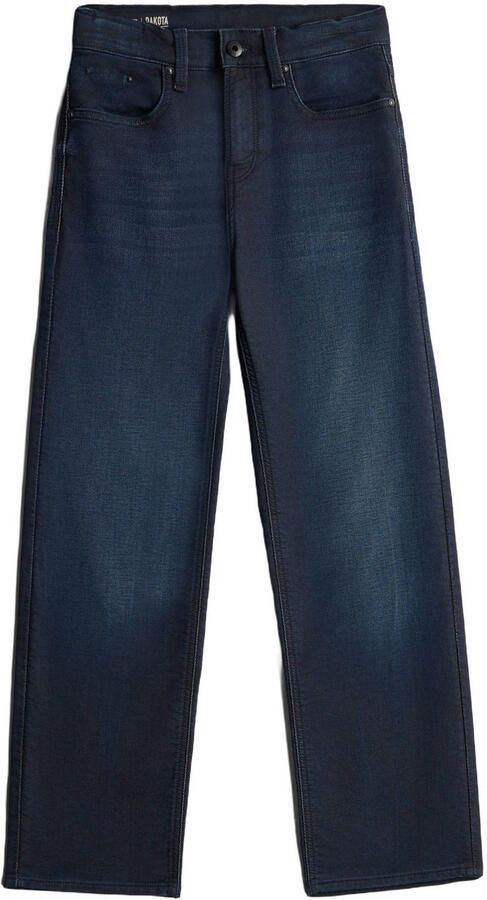 G-STAR straight leg jeans Blauw Jongens Denim Effen