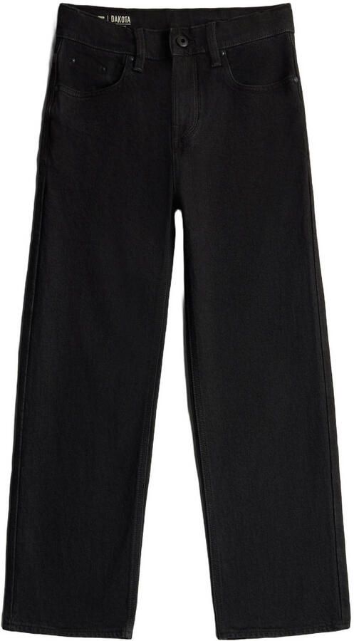 G-STAR straight leg jeans zwart Jongens Denim Effen