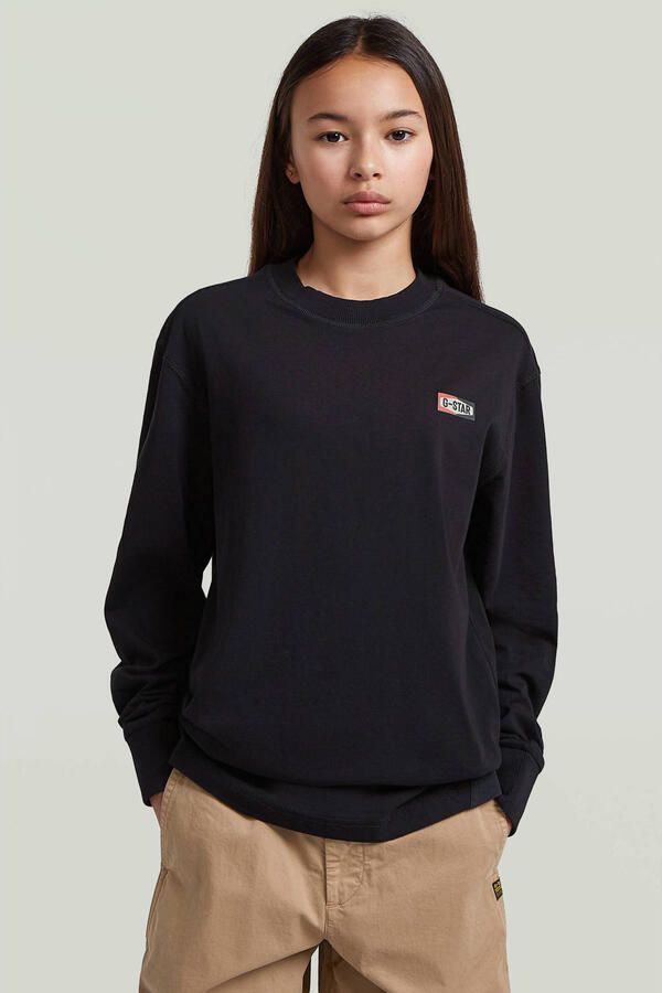 G-STAR sweat longsleeve zwart - Foto 1