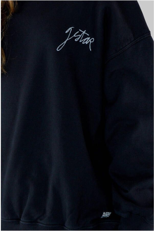 G-Star RAW Sweater Crew Oversized voor meisjes Donkerblauw meisjes - Foto 2