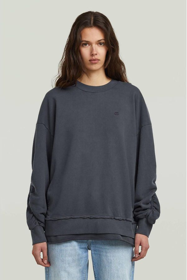 G-Star RAW Puckering Sweater Donkerblauw Dames