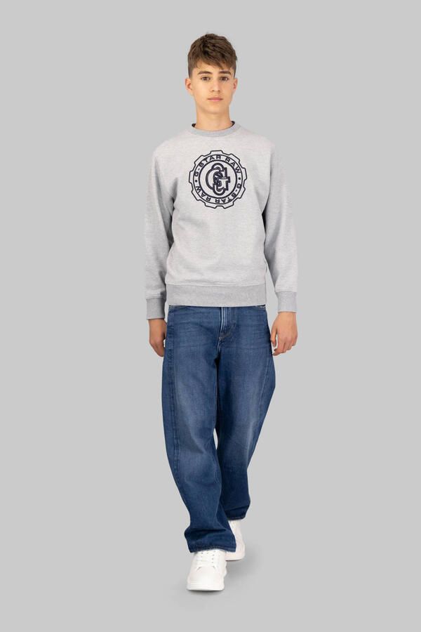G-Star RAW ALD Crew Sweater voor jongens Grijs jongens - Foto 3