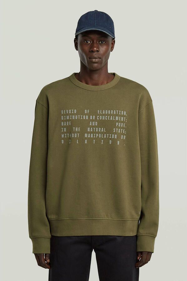 G-Star Raw Trui TEXT GRAPHIC R SW - Foto 1