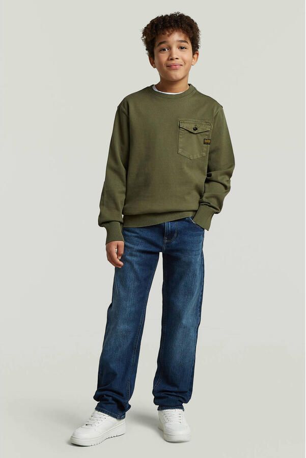 G-Star RAW Army Knit Sweater voor jongens Groen jongens