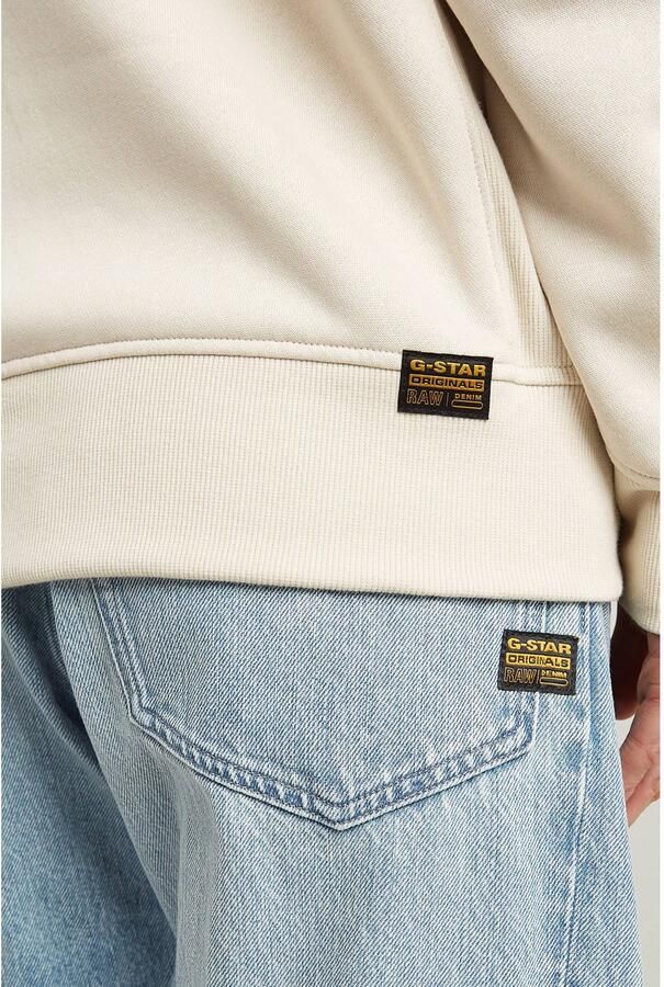 G-Star RAW Sweatshirt Premium core 2.0 met inzetstuk bij de halslijn