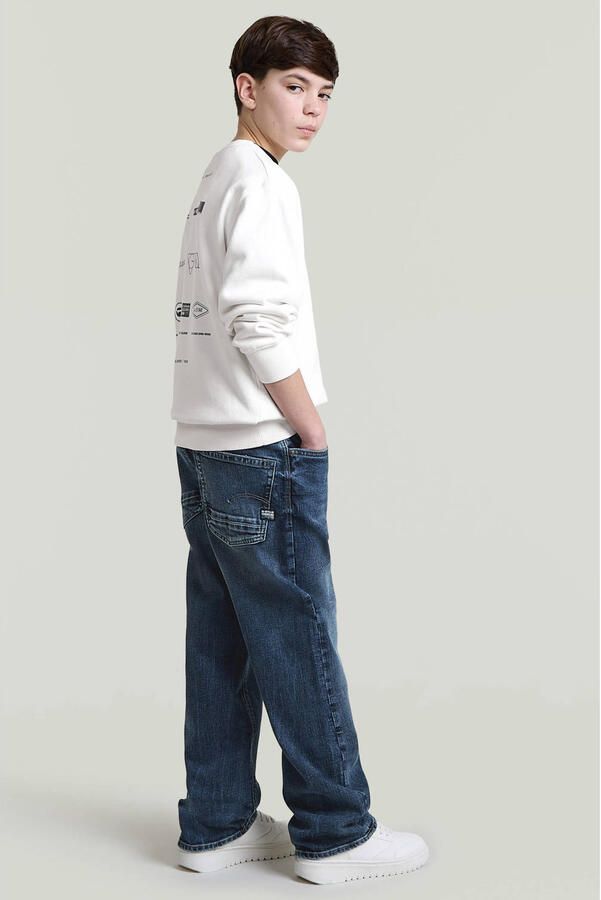 G-STAR sweater met backprint wit